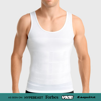 TrimX Men's Compression Shirt – Slimming Undershirt for Chest and Stomach Support